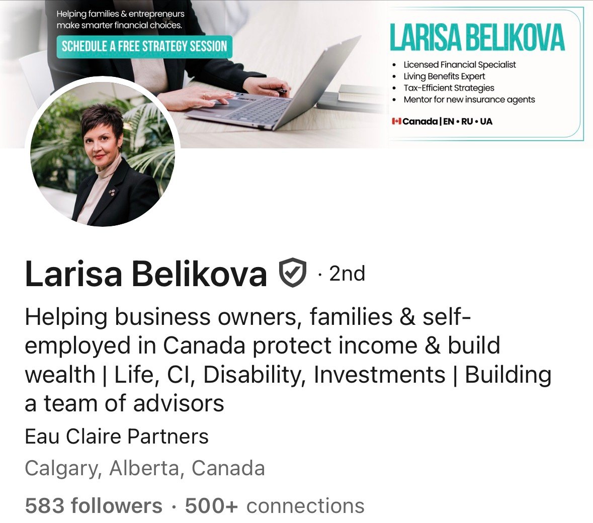 LinkedIn presence