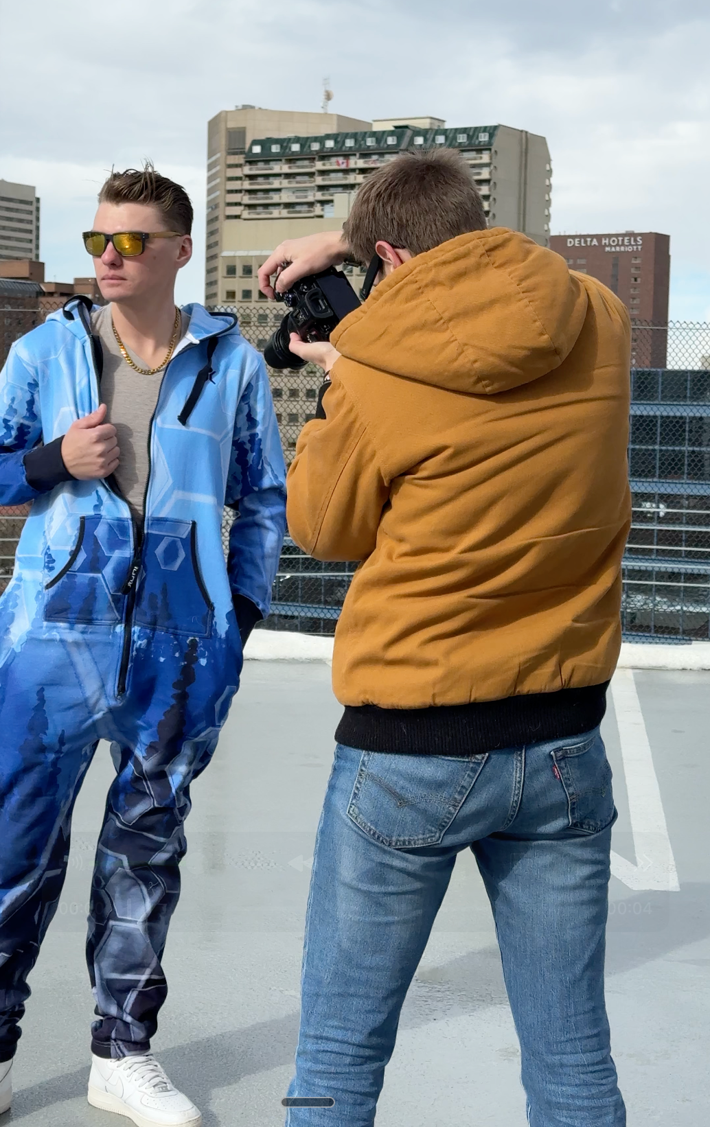 Rooftop lifestyle shoot